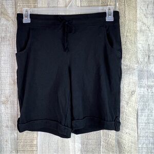 White Stag Size Small (4-6) Black Tie Drawstring Waistband Cuff Stretchy…
